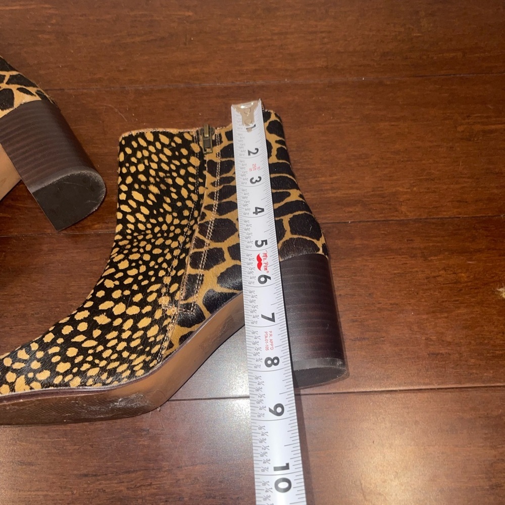 guc madewell fiona Giraffe Print spot mix calf hair toffee multi Boots 7 - Picture 13 of 14